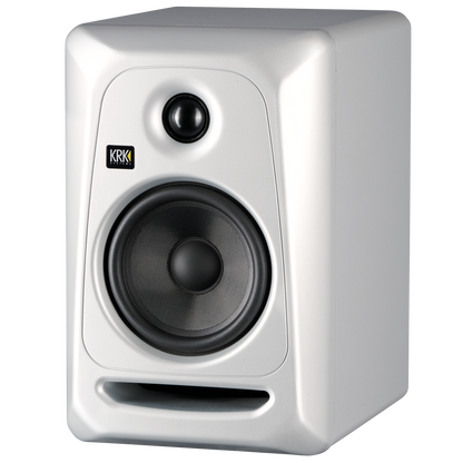 KRK Classic 5 Powered Studio Monitor - Silver Black - Angle View